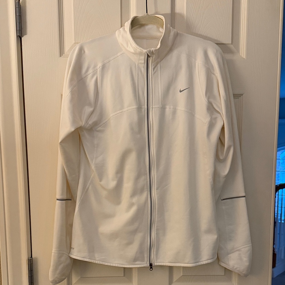 Nike Women's White drifit running  Jacket